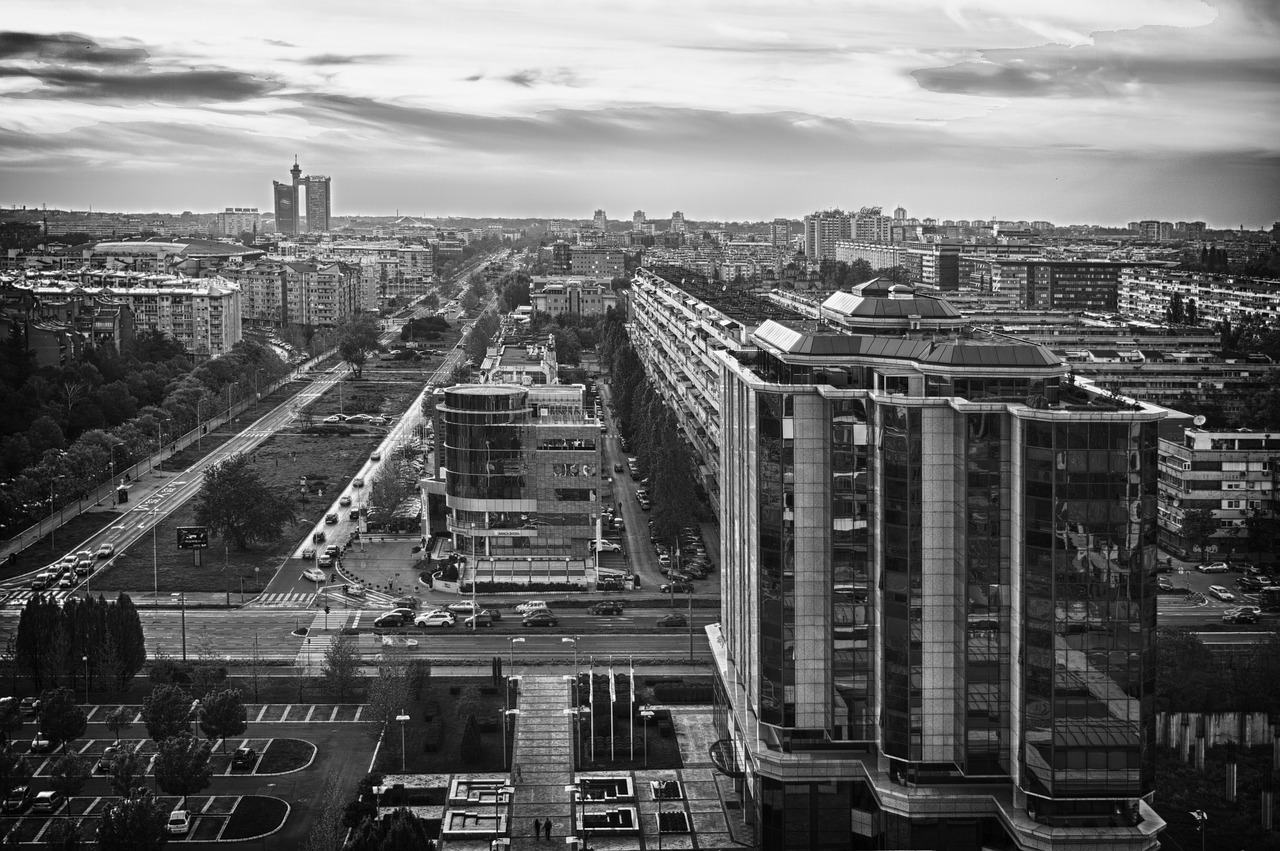 Moderne Innenstadt von Belgrad